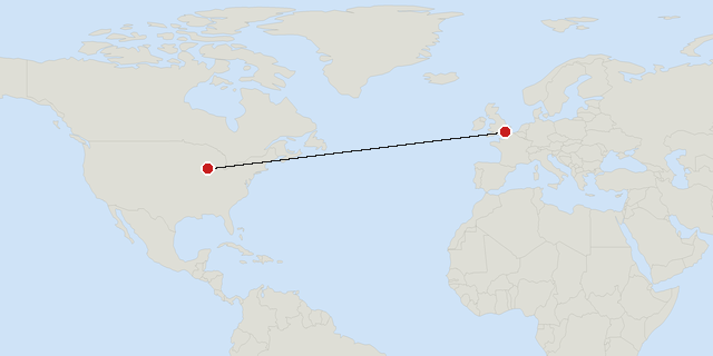 London → Chicago